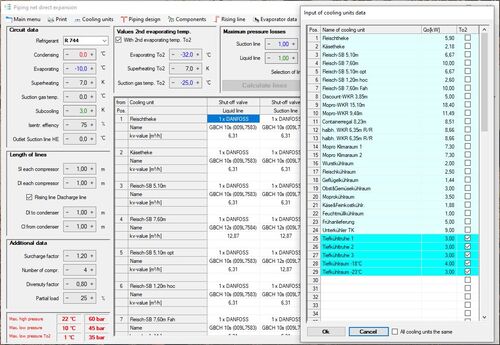 COOLSTAR: Calculation of piping net